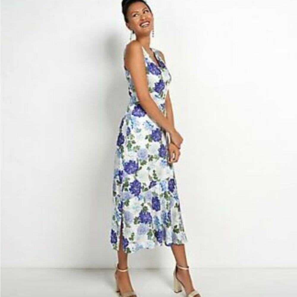 New Sam Edelman floral midi dress‎ size large